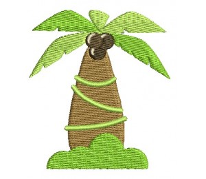 Stickdatei - Dschungeltiere Palme